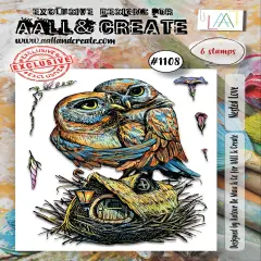 AALL And Create A7 Photopolymer Clear Stamp Set-Nested Love