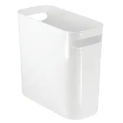 mDesign Plastic Small 1.5 Gal./5.7 Liter Trash Can with Built-In Handles