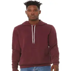 BELLA + CANVAS&reg; Sponge Fleece Hoodie for Men Maroon