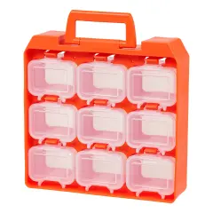 IRIS 9 Compartment Utility Case, 1 Pack, Orange