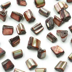 6 Packs of Tinted Shell Nuggets Mauve 2/8" Str