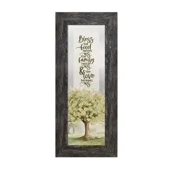 Bless The Food Metalscape Framed Wall Art - 6 inches x 14 inches