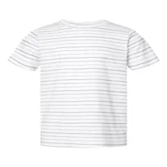 Rabbit Skins&reg; Toddler Fine Jersey Crewneck Short Sleeve Tee - 3321 Shadow stripe