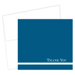 Great Papers! Thank You Note Card and White Envelope, Midnight Blue, 4.75" x 3.375"(folded), 24 count