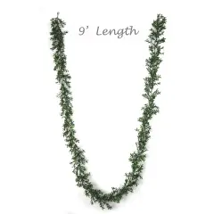 9ft Green Boxwood Garland - 4-Pack, 384 Lifelike Tips, Perfect for Home, Wedding & Event D&eacute;cor - Spring & Year-Round Accent, Floral Home by Artificial Flowers