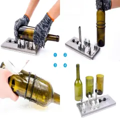 Bottle Cutting Tool Kit, DIY Machine for Cutting Wine, Beer, Liquor, Whiskey, Alcohol, Champagne, Bottle Cutter for Round Bottle by Camdios