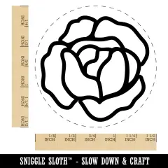 Head of Lettuce Garden Vegetable Self-Inking Rubber Stamp Ink Stamper for Stamping Crafting Planners Blue