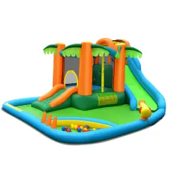 Inflatable Water Slide Park with Upgraded Handrail