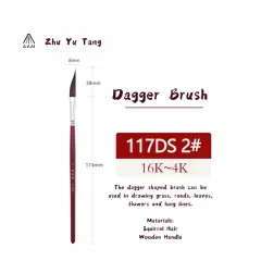 ZY TANG 117DS multi-use Dagger shaped watercolor brush