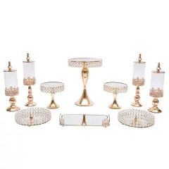 10PCS Cake Stand Cupcake Metal Dessert Table Stands.