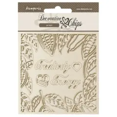 Stamperia Decorative Chips 5.5"X5.5"-Coffee And Chocolate Creativity Energy