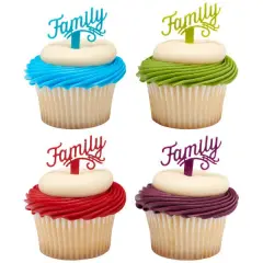 Family DecoPics&reg; Cupcake Decoration, 12ct