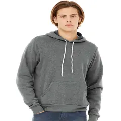 BELLA + CANVAS&reg; Sponge Fleece Pouch Pocket Hoodie Deep heather
