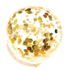 Gold Confetti Balloons