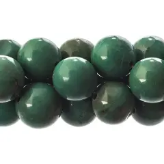 Earth's Jewel 12mm Turquoise Green Dyed Stabilized Semi-Precious Strung Bead