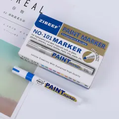 Permanent Paint Marker Pen for Car Blue