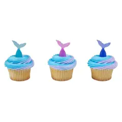 Mermaid Tail DecoPics&reg; Cupcake Decoration, 12ct