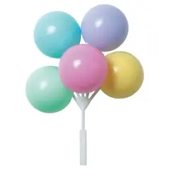 Pastel Balloon Cluster DecoPics&reg; Cupcake Decoration, 12ct