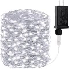 Waterproof 200 LED Christmas String Lights White