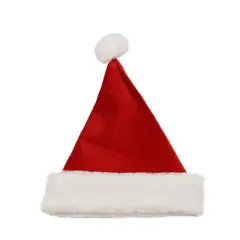 Northlight 21" Red and White Adult Christmas Santa Claus Hat - Medium