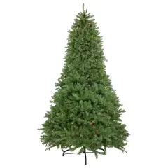 Northlight 9' Pre-Lit Rockwood Pine Artificial Christmas Tree, Multi Lights Green