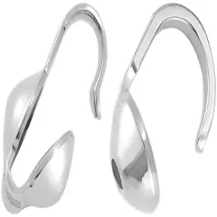 50 Sterling Silver Clam Shell Bead Tips & 50 Bead Tips Hole Size 0.029"