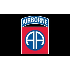 U.S. Army 82nd Airborne Flag with Grommets 3ft x 5ft White Background