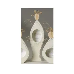 Roman Mother Angel Blessings Picture Frame Figurine - for a 2.75" x 3.75" Photo - 14.5" White