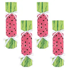 Big Dot of Happiness Sweet Watermelon - No Snap Fruit Party Table Favors - DIY Cracker Boxes - Set of 12