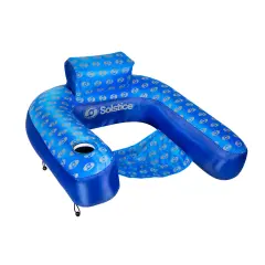 Pool Central Inflatable Swimming Pool Lounger Hammock Chair - 39" - Blue