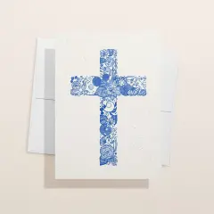 Christian Cross Note Cards - 1, 12 or 24 Eco-Friendly Note Cards With Envelopes