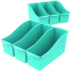 Large Book Bin, Teal (Case of 6)