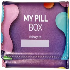 RE-FOCUS THE CREATIVE OFFICE, 7 Day Pill Organizer Box, Inspirational Pastel multicolor