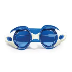 Swim Central 7" Blue and White Advanced Pro Goggles Swimming Pool Accessory for Adults