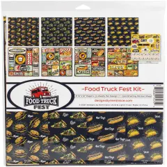 Reminisce Collection Kit 12"X12"-Food Truck Fest
