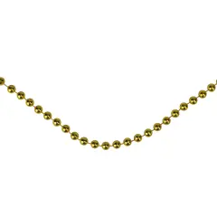 Northlight Metallic Beaded Commercial Christmas Garland - 66' x .15" - Gold - Unlit