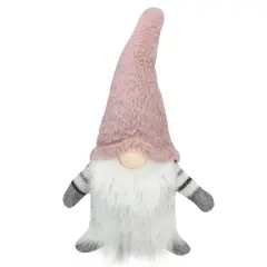 Northlight LED Lighted Nose Christmas Gnome Figure - 14" - Pink and White
