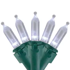 Northlight LED Mini Christmas Lights - Pure White - 16.25' Green Wire - 50ct