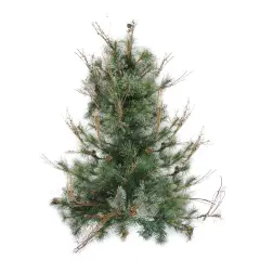 Northlight Country Mixed Pine Artificial Christmas Wall or Door Tree - 3' - Unlit Green