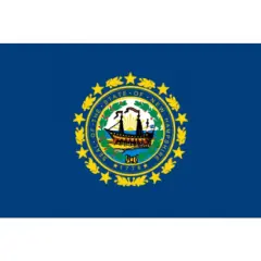 New Hampshire Flag with Grommets 3ft x 5ft