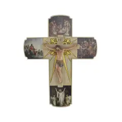Roman Joseph's Studio Life of Christ Crucifix Wall Cross - 12" Brown