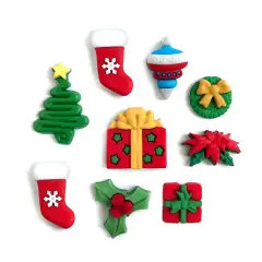 Buttons Galore Hung with Care Christmas Craft Buttons - 27 Sewing & Craft Buttons