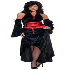 Underwraps Women's Vampira Audlt Halloween Costume - Medium Black