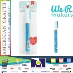 Zig Sticky Thumb 2-Way Glue Pen, 15mm Fine Tip, 0.25 Oz Pack of 1 Pen 372883 By American Crafts