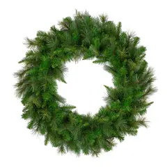 Northlight Real Touch&trade;️Canyon Mixed Pine Artificial Christmas Wreath - 36" - Unlit Green