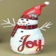 Roman 13" White and Red Twas the Night Snowman Christmas Figurine