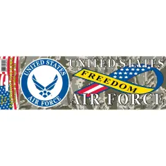United States Air Force Iraqi Freedom Bumper Sticker 3-1/4"X9"