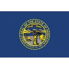 Nebraska Flag On Stick 4" x 6"