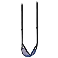 Indoor and Outdoor Patio Playground Kids Fun Hanging Mesh Fabric Tree Swing with Adjustable Strap Blue