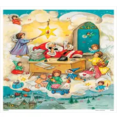 Advent-Santa At Desk Each